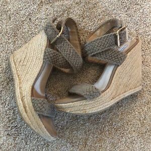 Steve Madden Wedges olive green